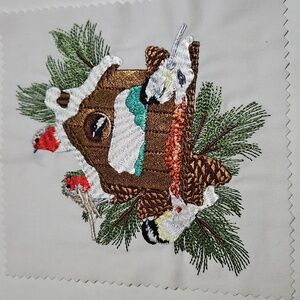 Handmade machine embroidery patch